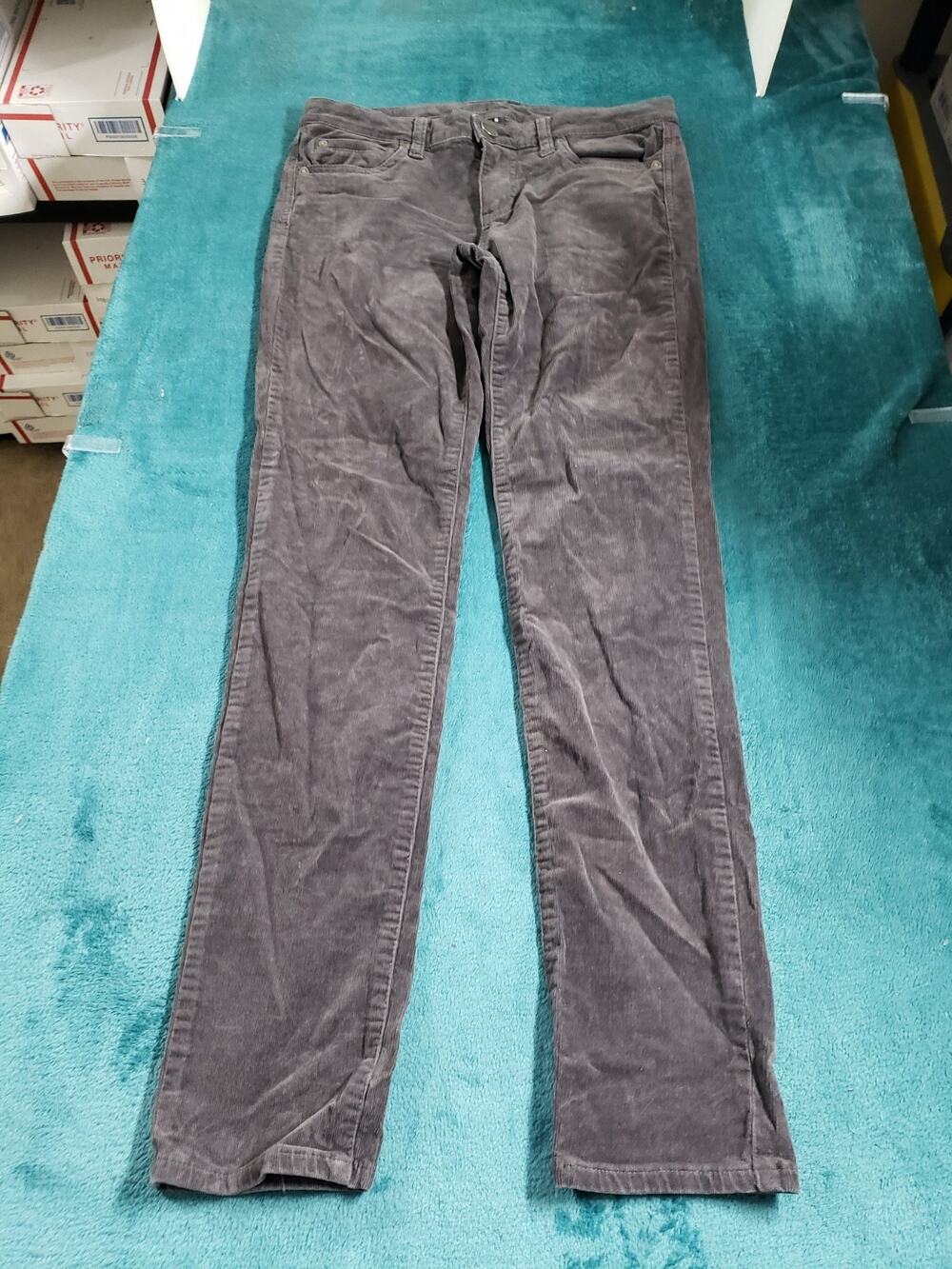 Kut From a Kloth Jeans Size 6 Women Gray Pant Stretch Corduroy Mid Rise Straight